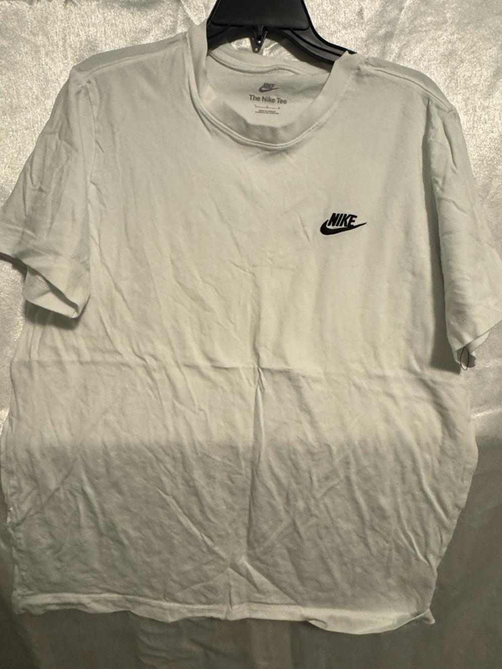 Nike White Short-Sleeve Logo Crew Tee